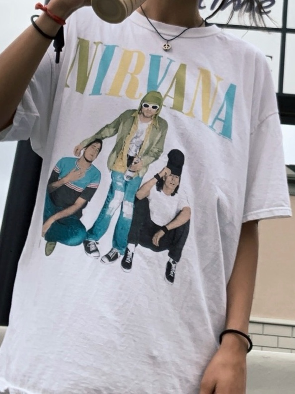 Nirvana Oversized band Graphic Tee
